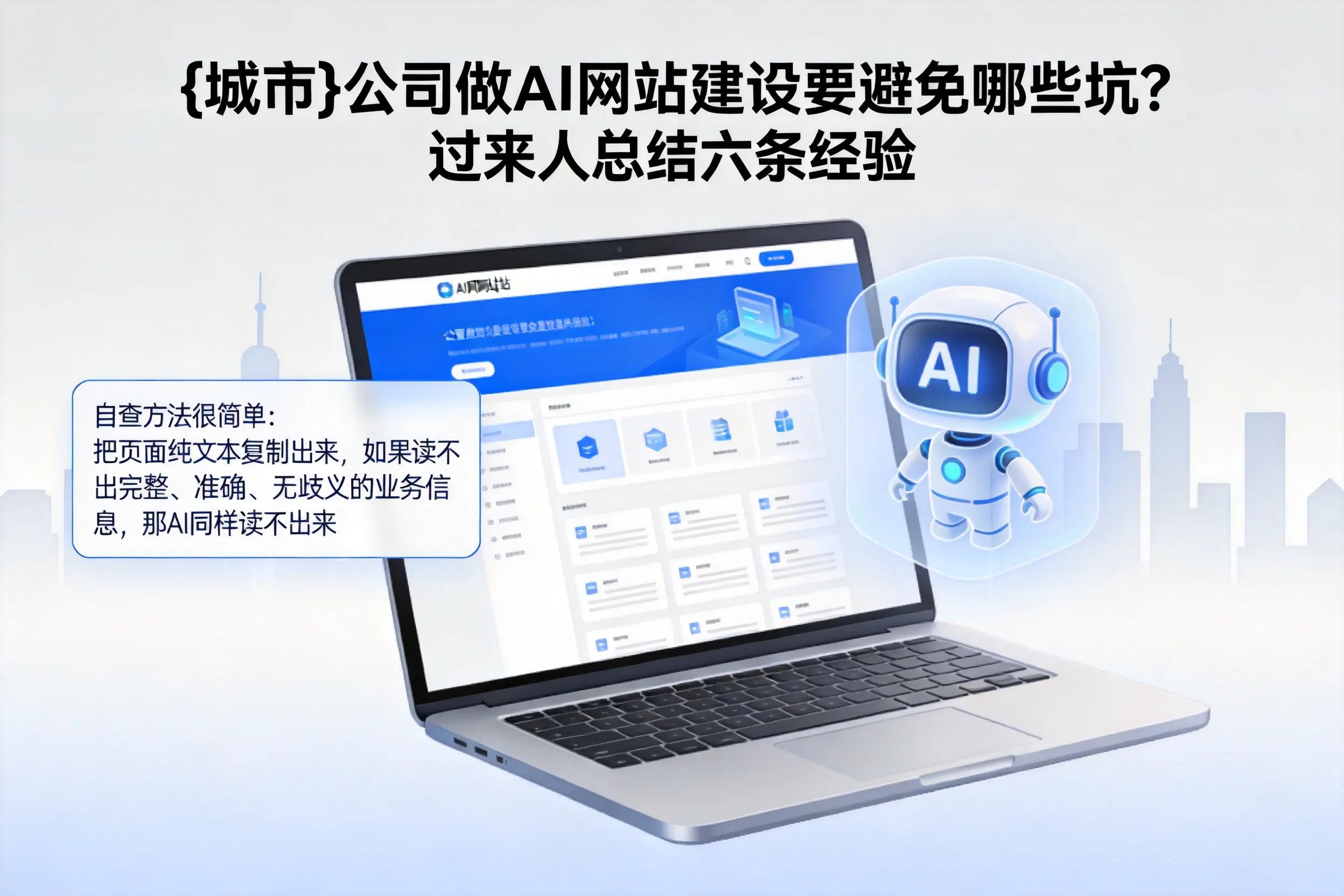 三门峡公司做AI网站建设要避免哪些坑?过来人总结六条经验
