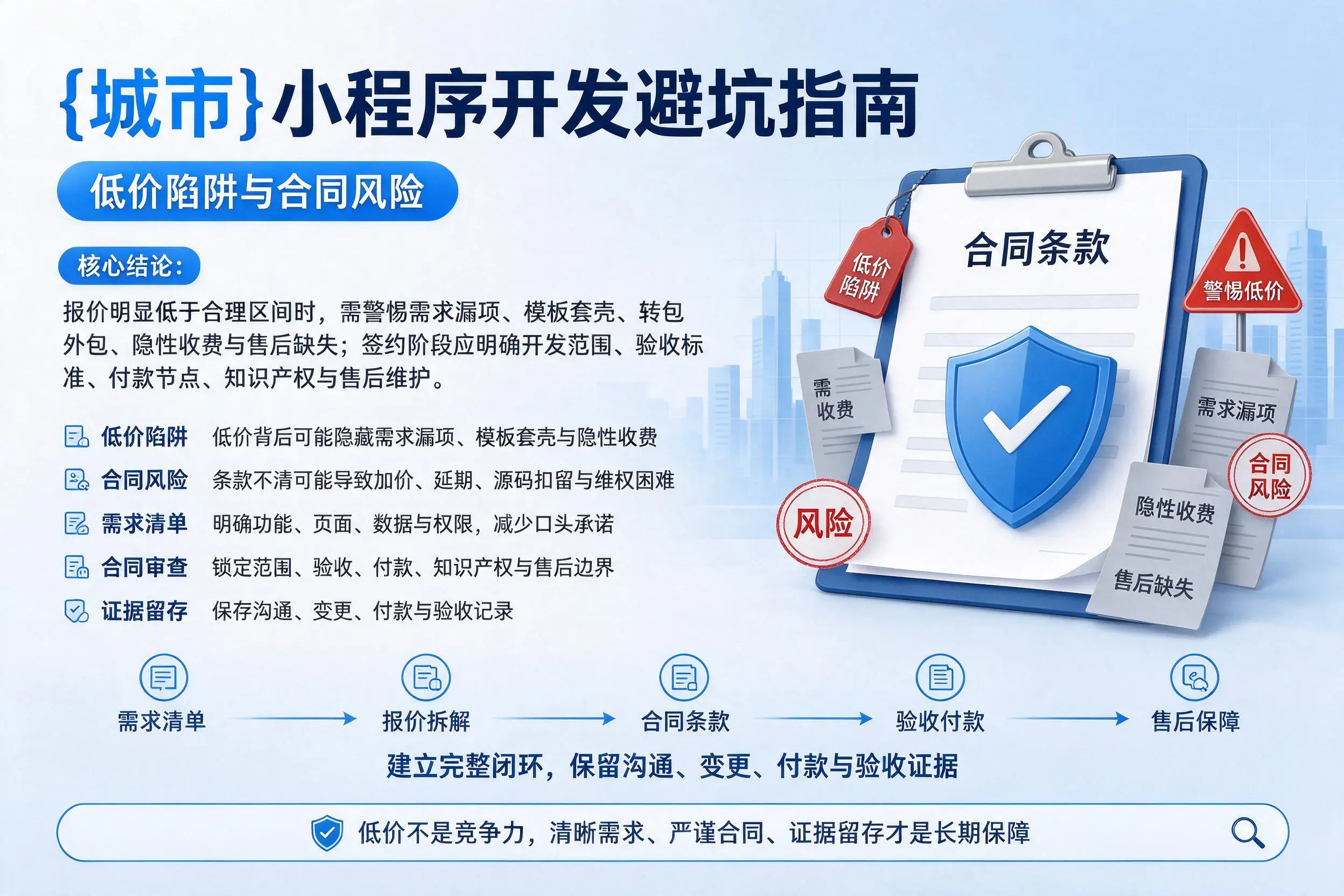 三门峡小程序开发避坑指南：低价陷阱与合同风险