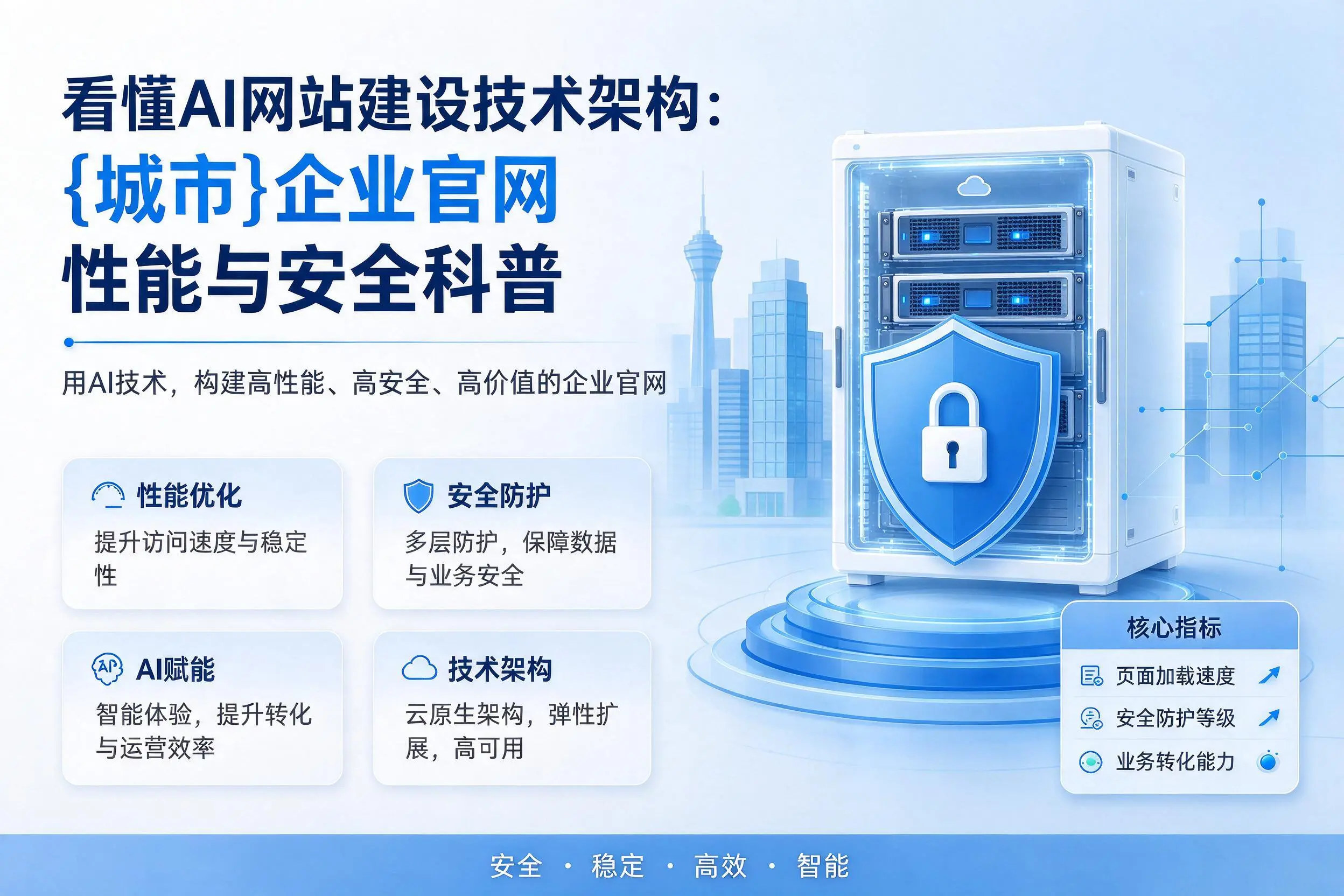 看懂AI网站建设技术架构：三门峡企业官网性能与安全科普