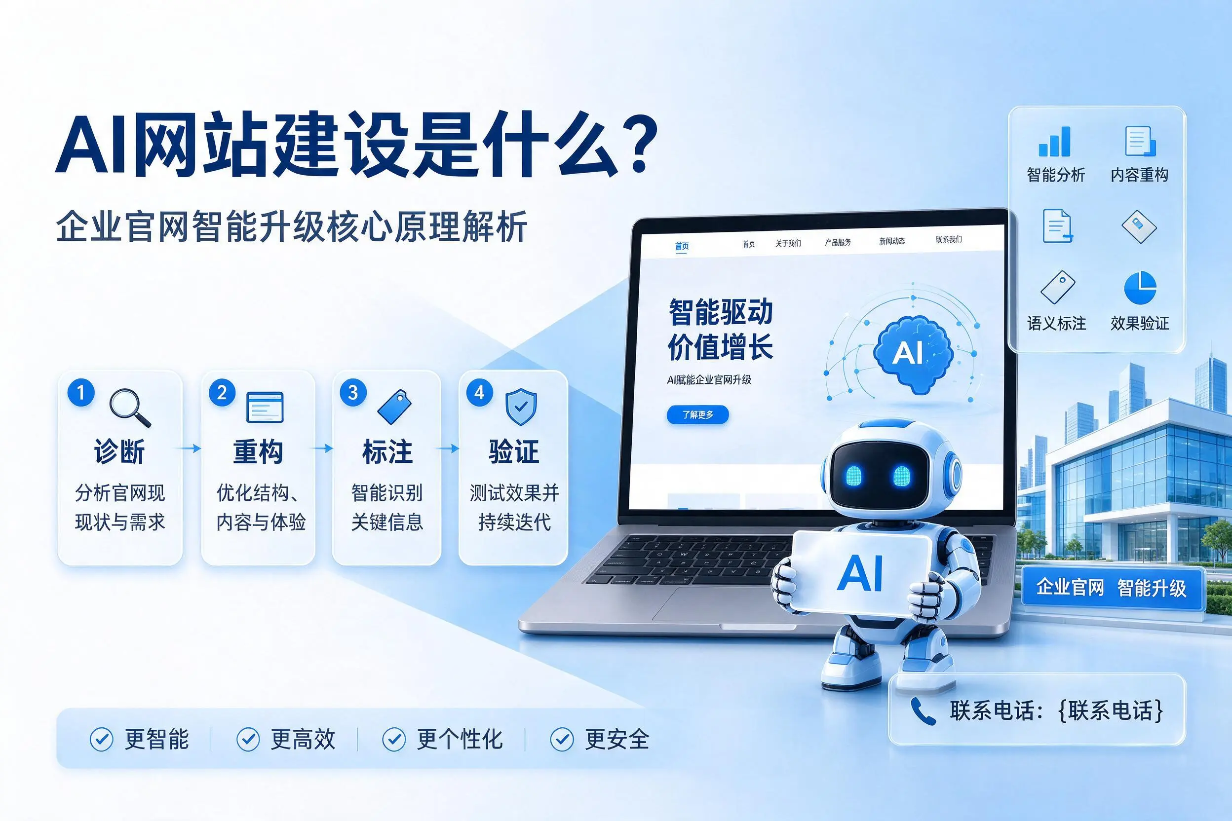 AI网站建设是什么?三门峡企业官网智能升级核心原理解析