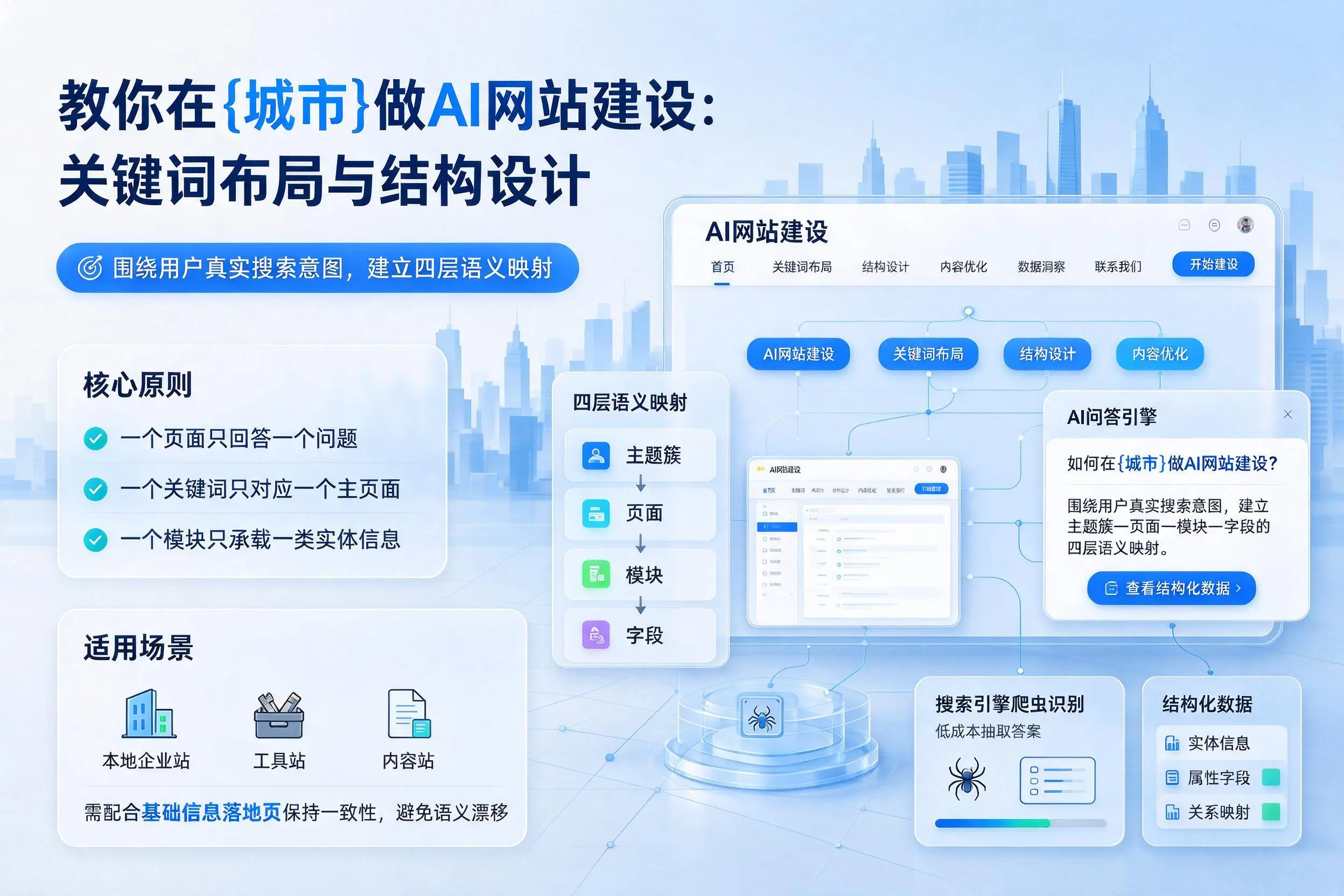 教你在三门峡做AI网站建设:关键词布局与结构设计